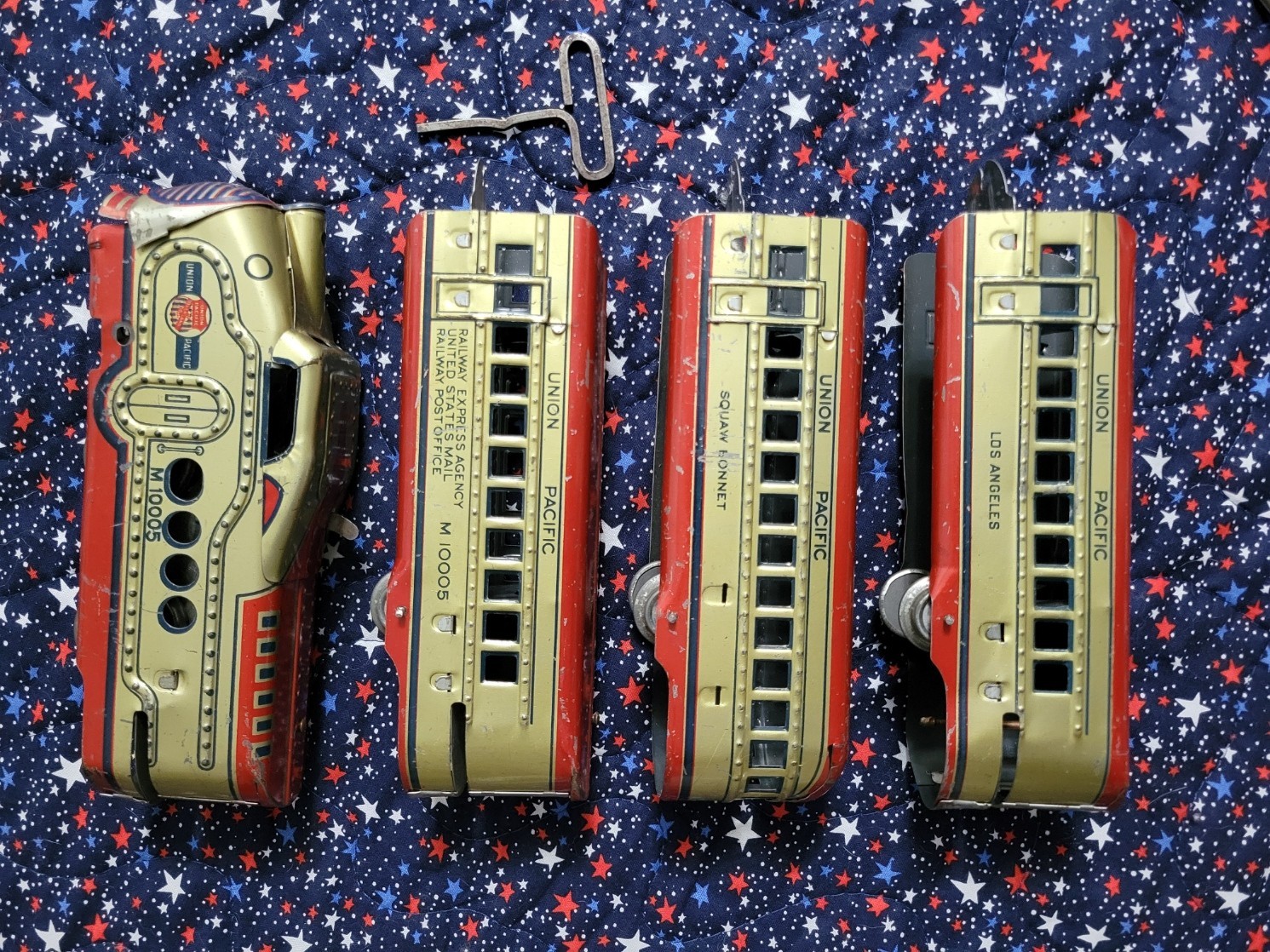 Marx M10005 Union Pacific Articulated O gauge Streamliner 4 Car Set