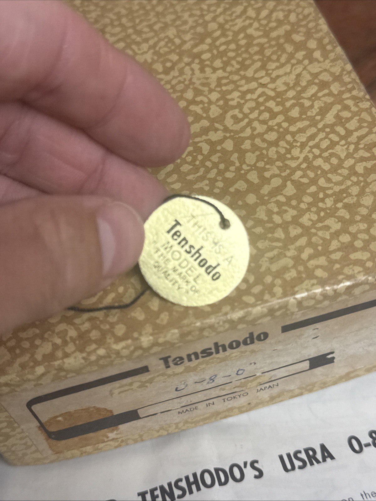 HO Tenshodo USRA 0-8-0 Locomotive With Tender USRA Original Box, Manual, Tag