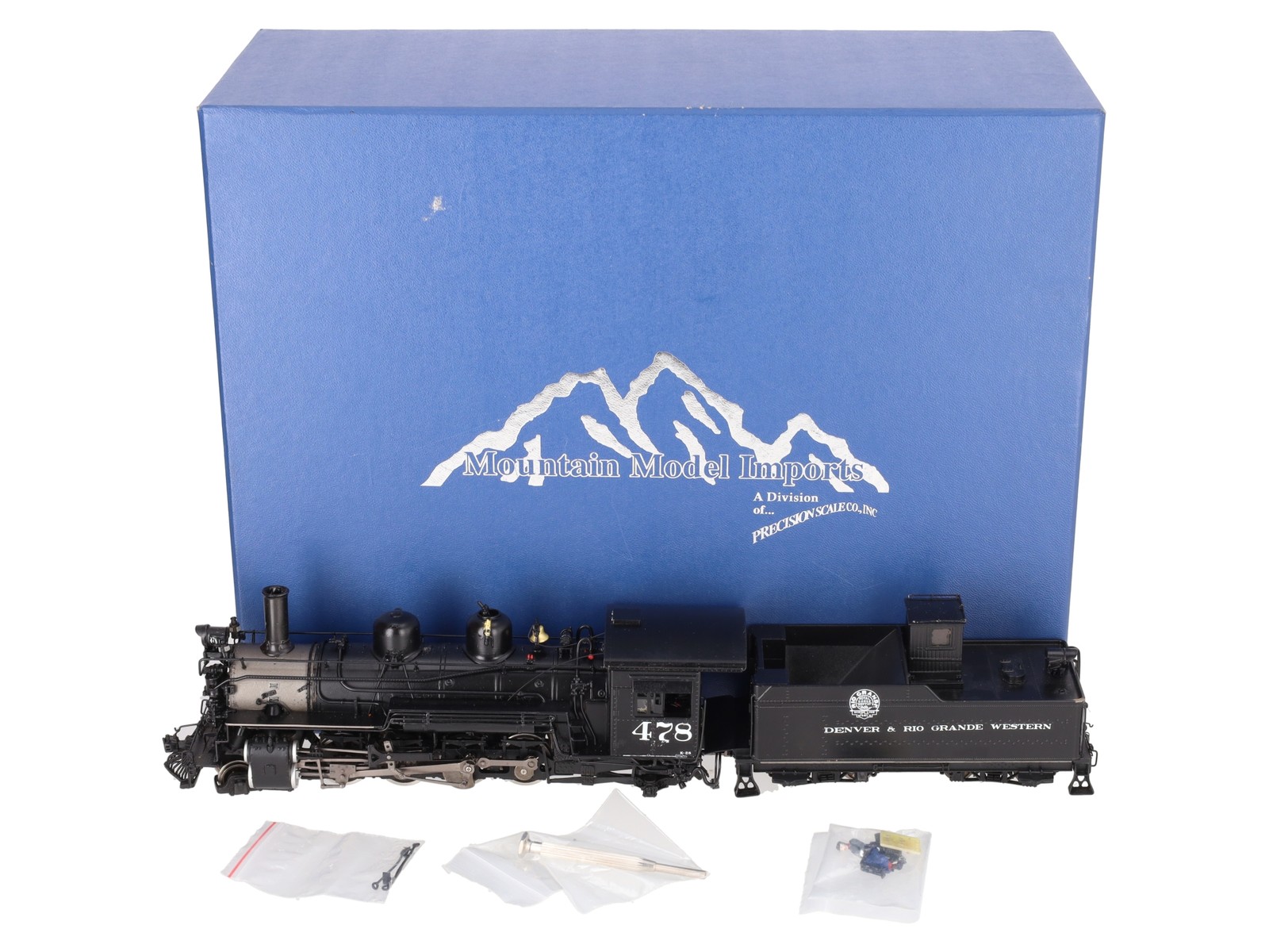Mountain Model Imports DC1031-1 On30 BRASS D&RGW K-28 2-8-2 Loco & Tender #478
