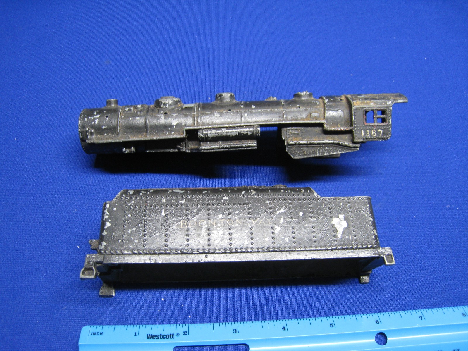 HO Scale American Flyer Steam Engine Boiler & Tender – For Parts – Cast Iron