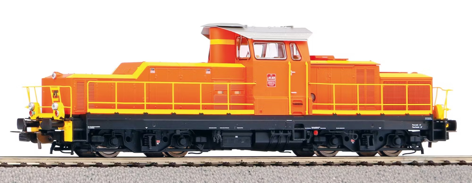Piko Expert 52851 D145 2029 Orange With Yellow Stripes, Slanted Logo, Dcc Sound