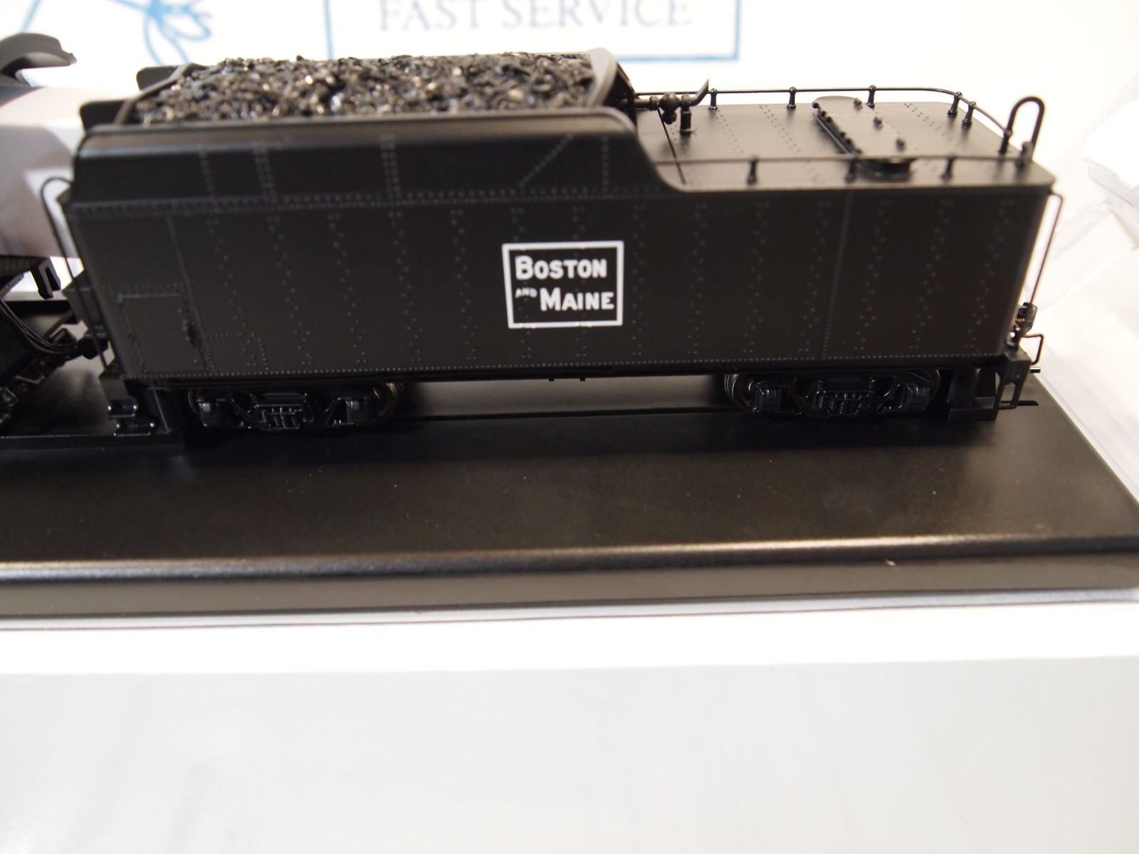 BROADWAY LIMITED 7883 BOSTON & MAINE BERKSHIRE #4016 ,4-AXLE TENDER DC/DCC/SMOKE