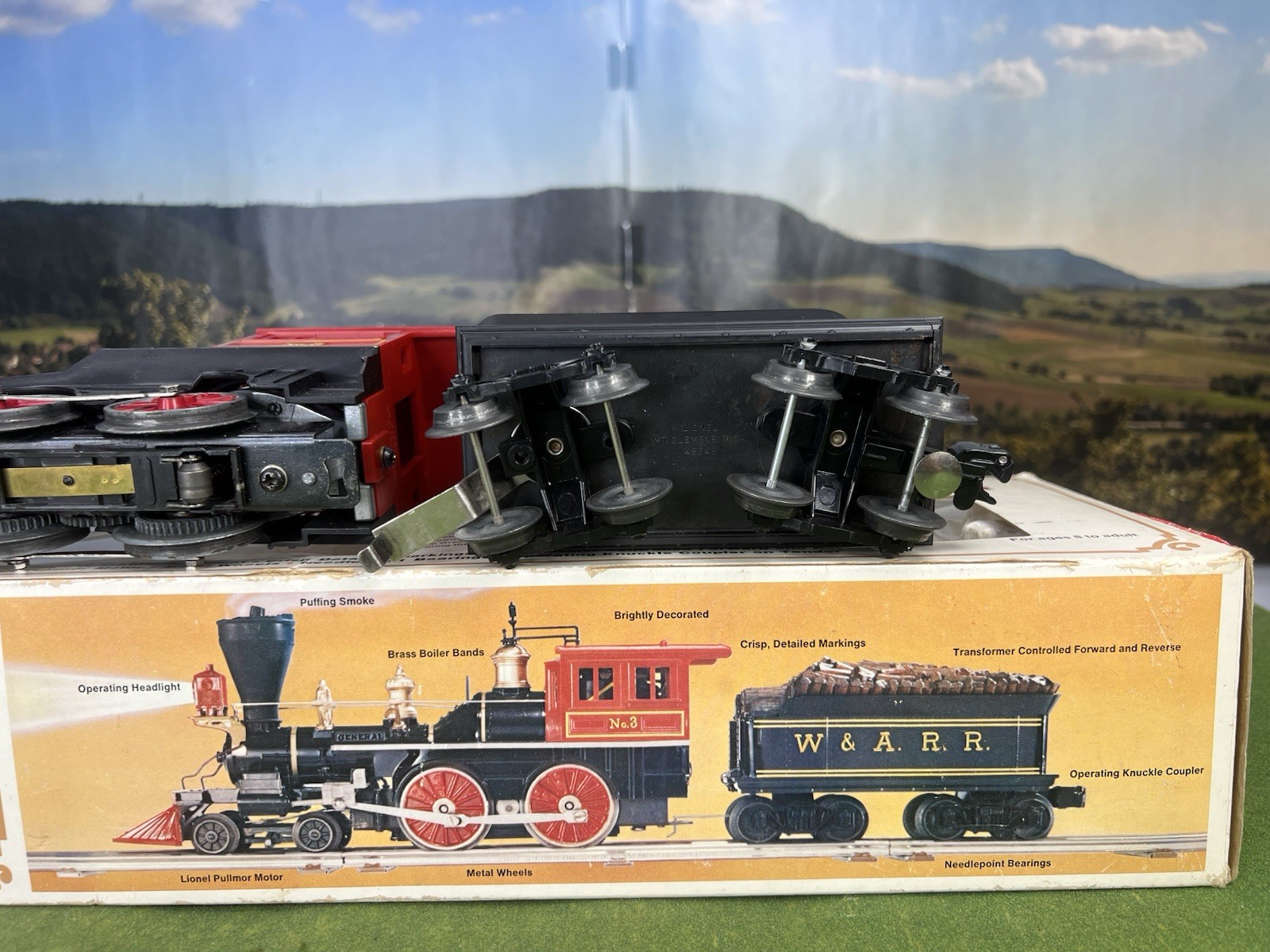 LIONEL 6-8701 VINTAGE BIG W&A.R.R. THE GENERAL 4-4-0 LOCOMOTIVE & TENDER C-7!!