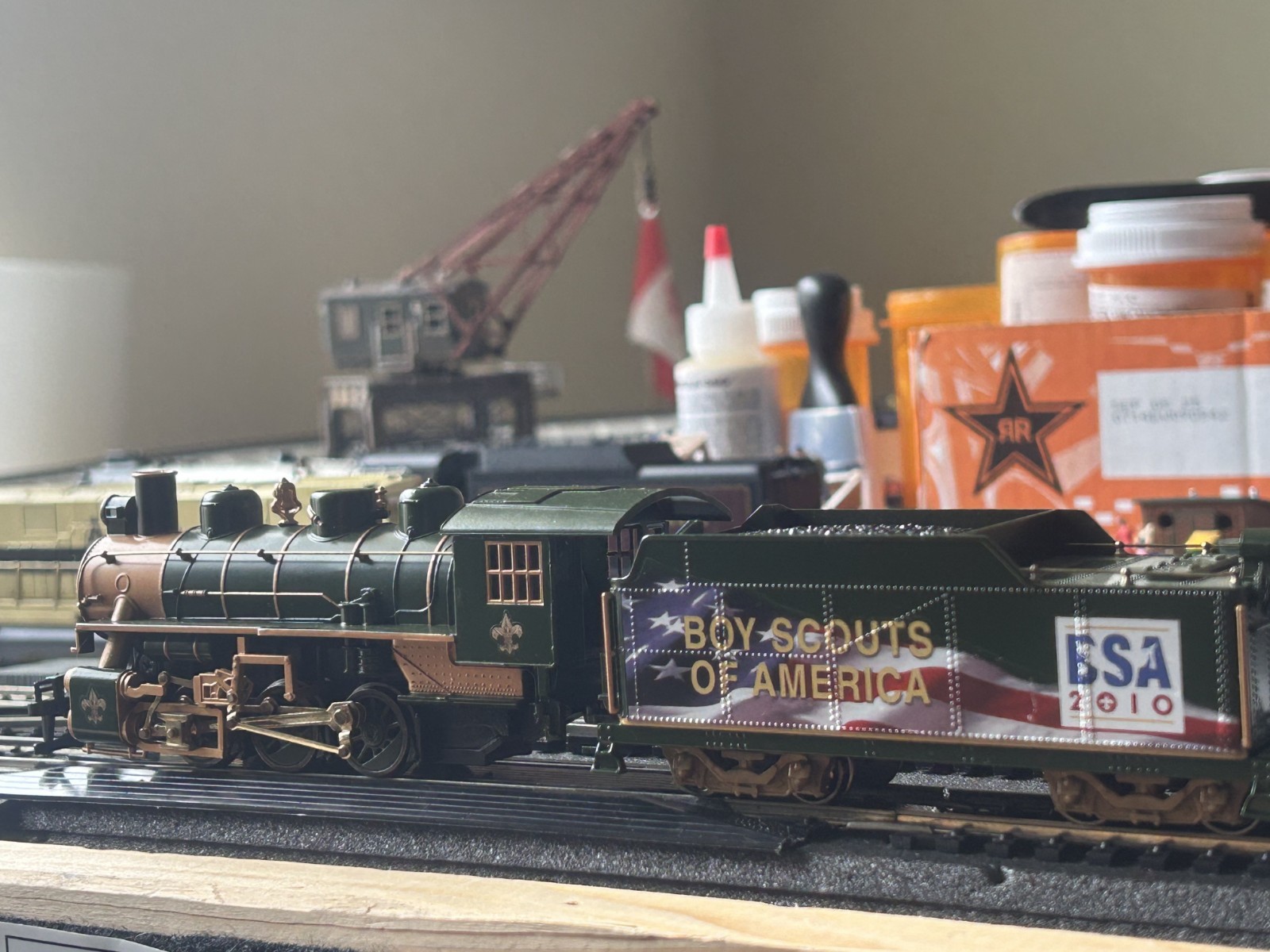 Hawthorne Village Boy Scouts of America Train Loco 0-6-0 HO – No box, as is