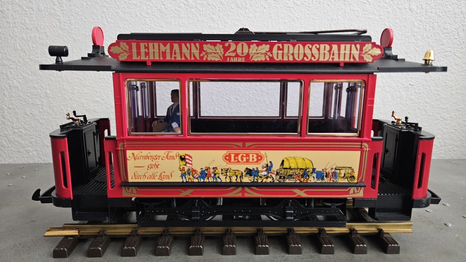 LGB LEHMANN 2030 Anniversary 1968-1988 Trolley Set W/ Box & Papers EX. Condition