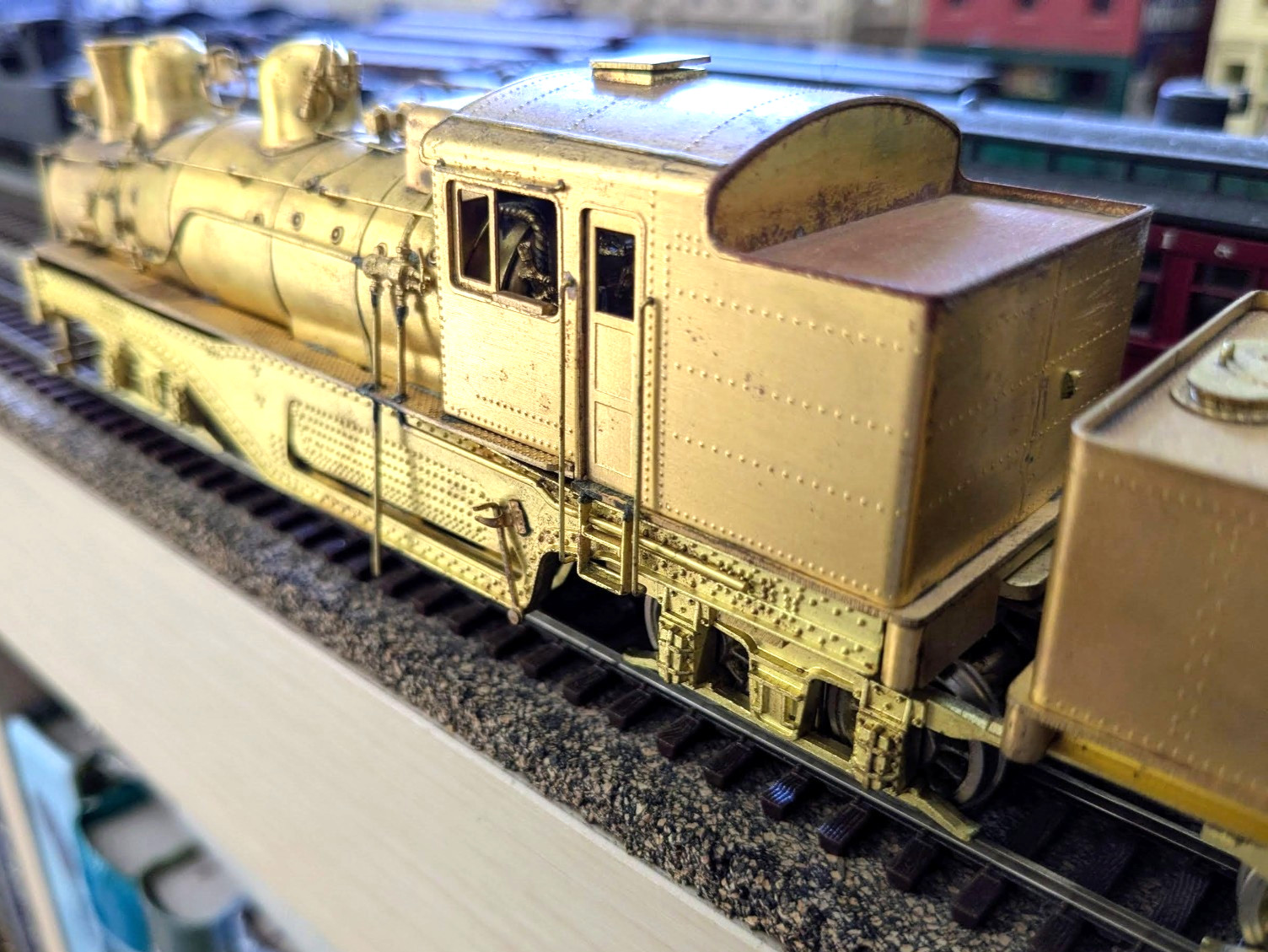 SUPER RARE! THE TRAIN SHOP KTM BRASS WM #6 3-TRUCK SHAY HO *BACKHEAD *RUNS G@@D!