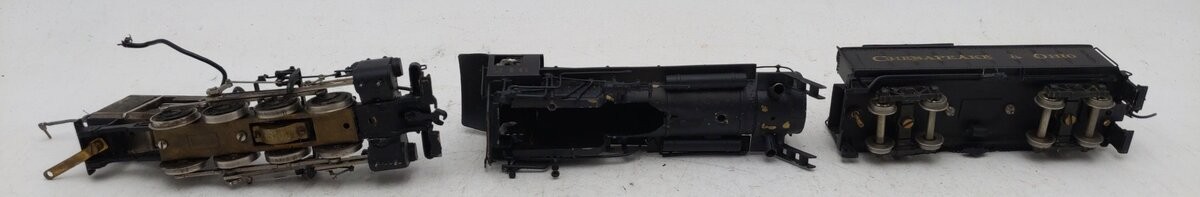 Tenshodo 233 HO Scale BRASS 0-8-0 Steam Loco & Tender – Painted/Box