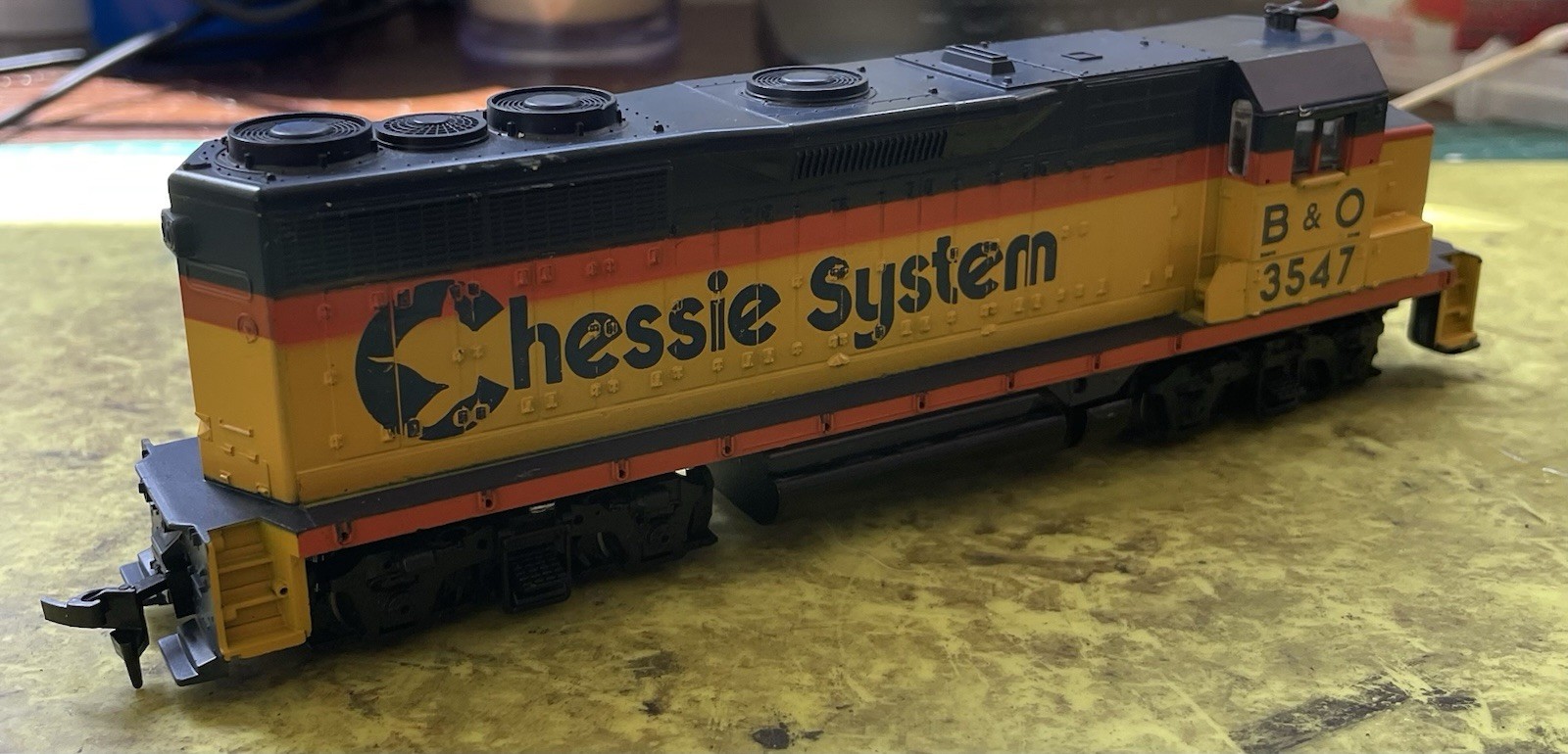 Athearn Chessie System B&O #3547 GP35 Mashima Locomotive Engine Serviced Lot A84