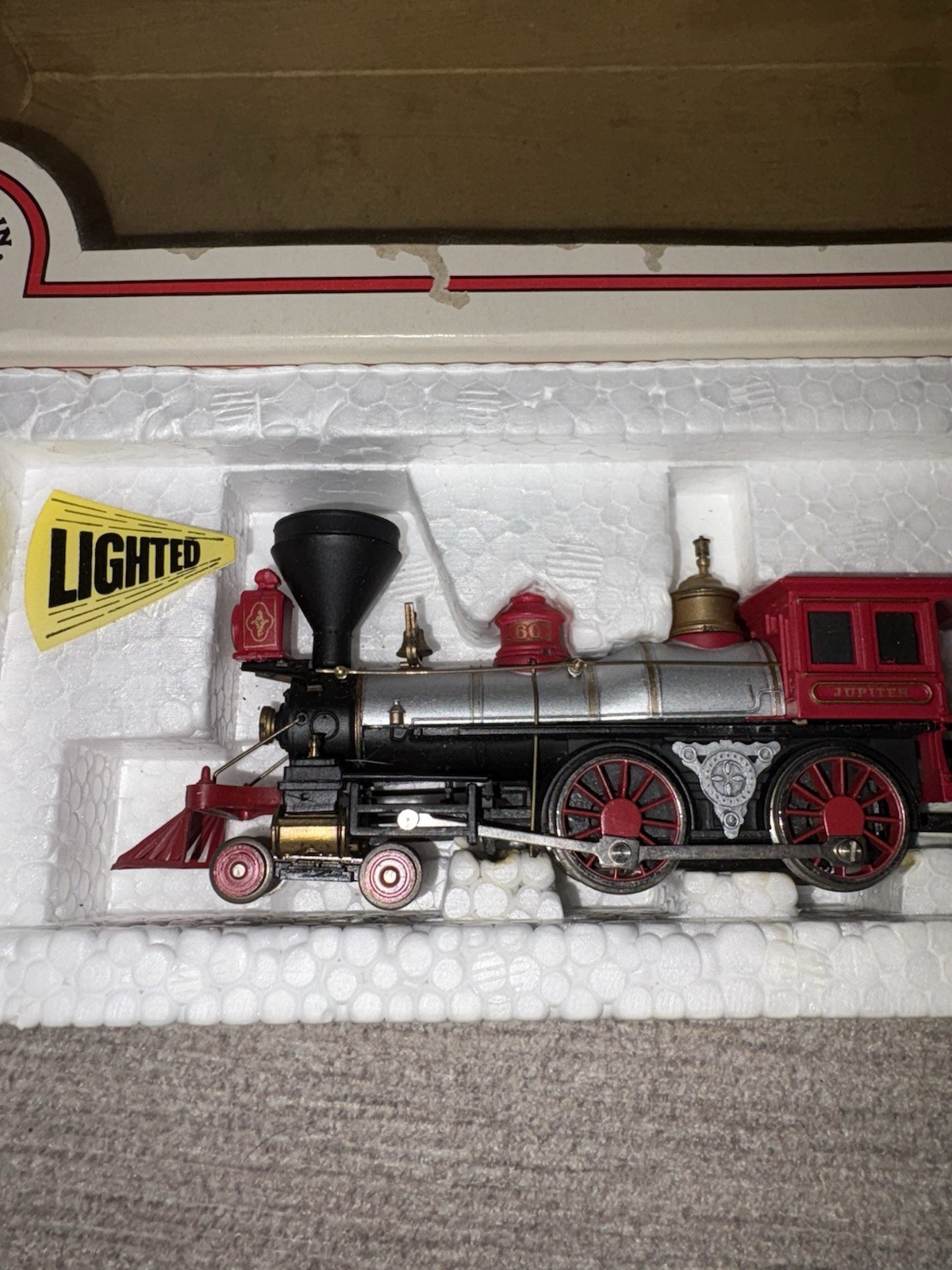 HO Bachmann 41-510-24 CPRR Central Pacific 4-4-0 American Steam #60 “Jupiter”