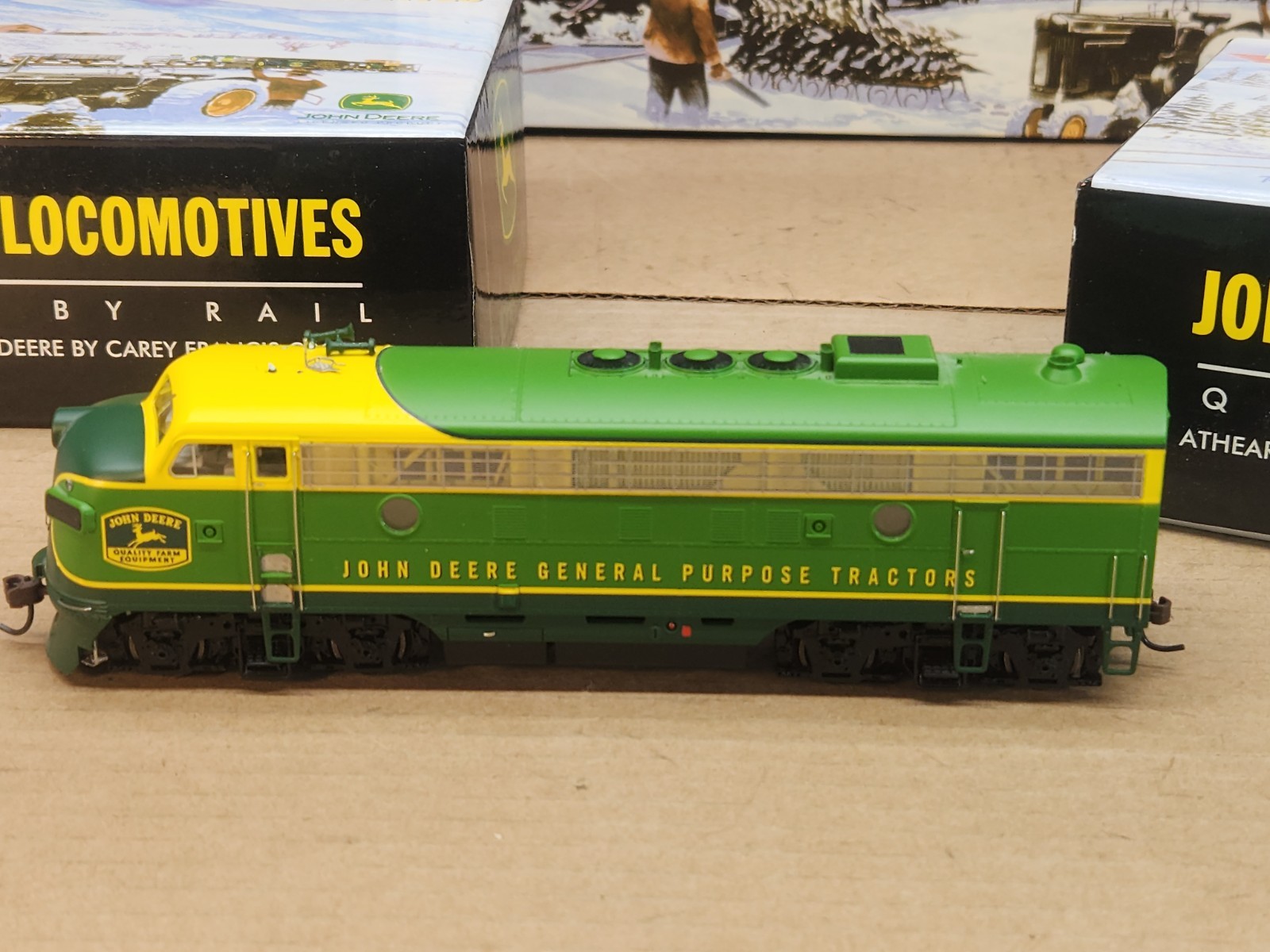 Athearn John Deere HO Precision Locomotive F series A Powered, B Non-powered