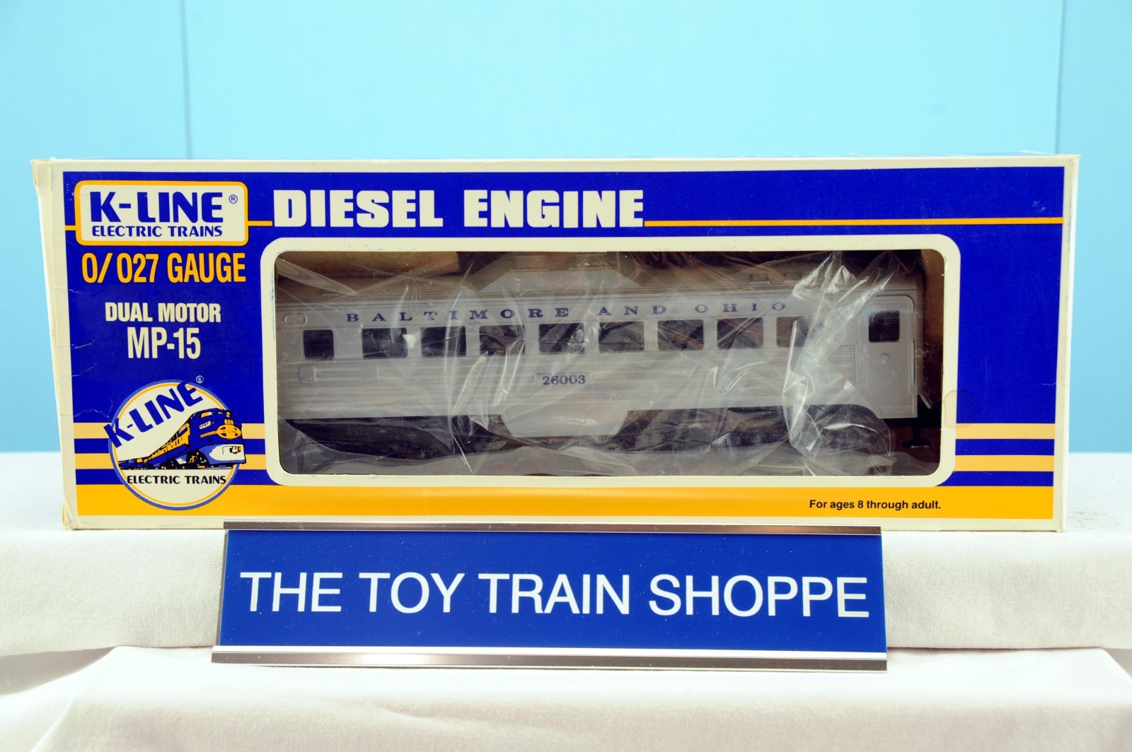 K-LINE K-26003 BALTIMORE & OHIO B&O RDC DUMMY BUDD CAR. TESTED. EXC COND IB.