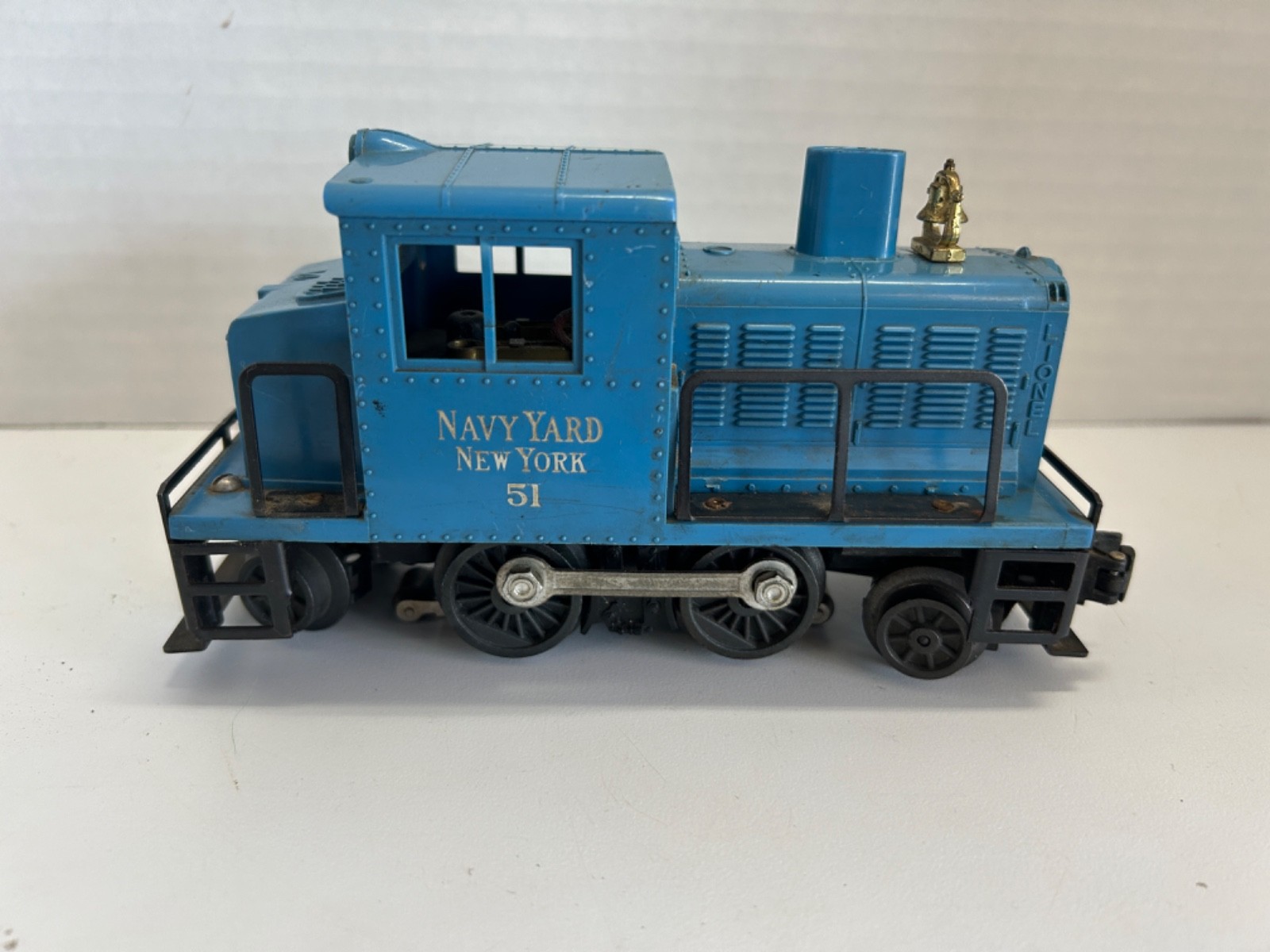 1956 Lionel Navy Yard New York 51 Vulcan Switcher Blue O Gauge Locomotive