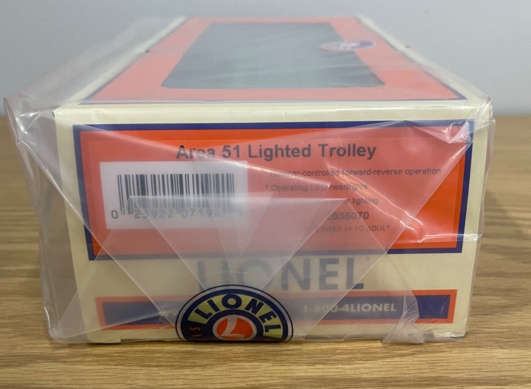Lionel 2535070 Alien Area 51 Railroad Trolley Car O Gauge Toy Train Motorized