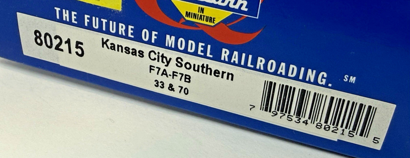 Athearn HO F7A-F7B #33 & #70 KCS Kansas City Southern MPN 80215-TESTED/VIDEO!