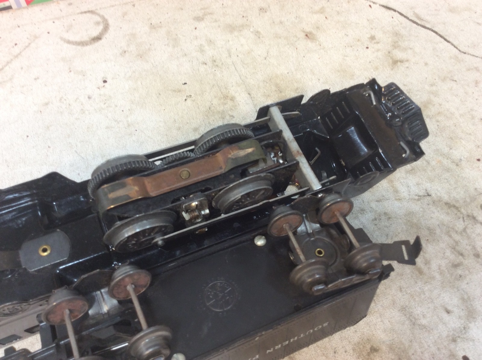 MARX – Locomotive and 4 Freight Car 0 scale