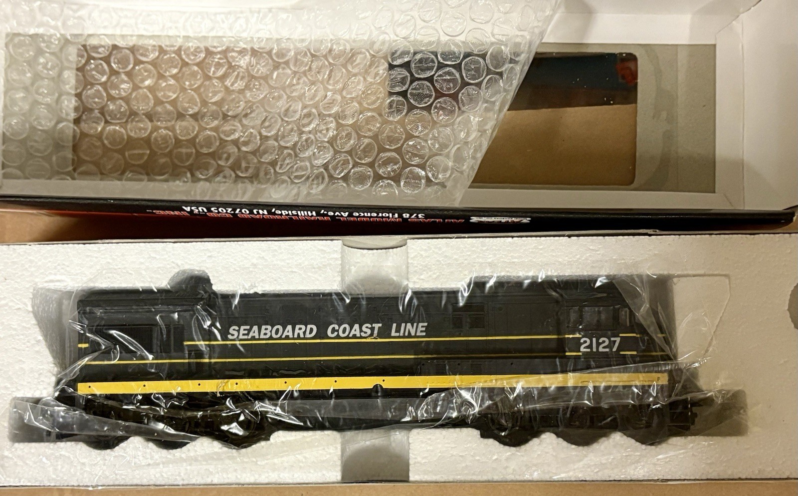 HO Scale Atlas 8535 SCL Seaboard Coast Line U36C Diesel #2125 New In Box