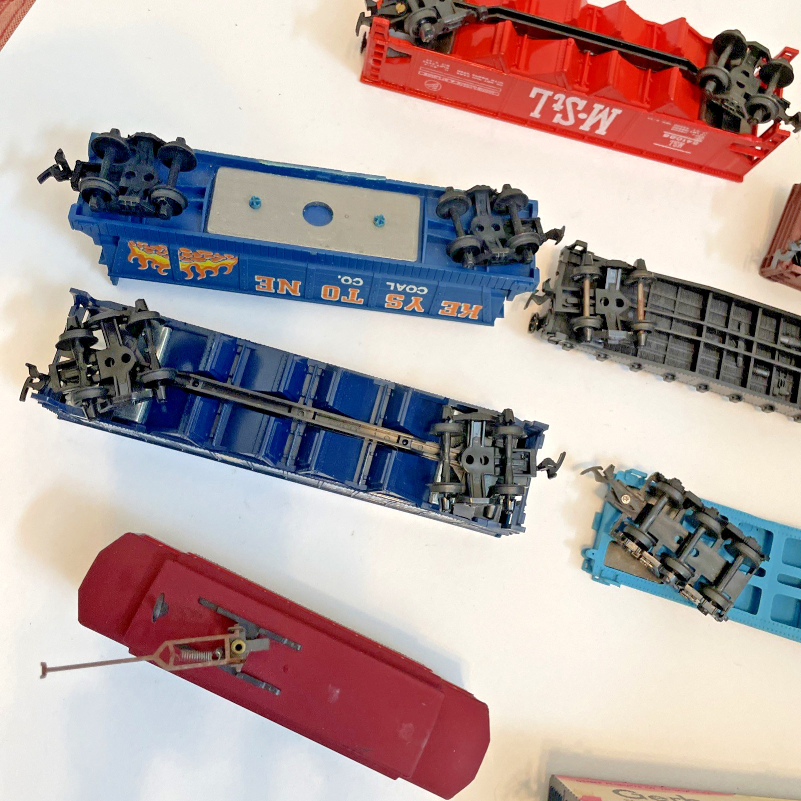 Vintage HO Scale Coal Cars And Various Others