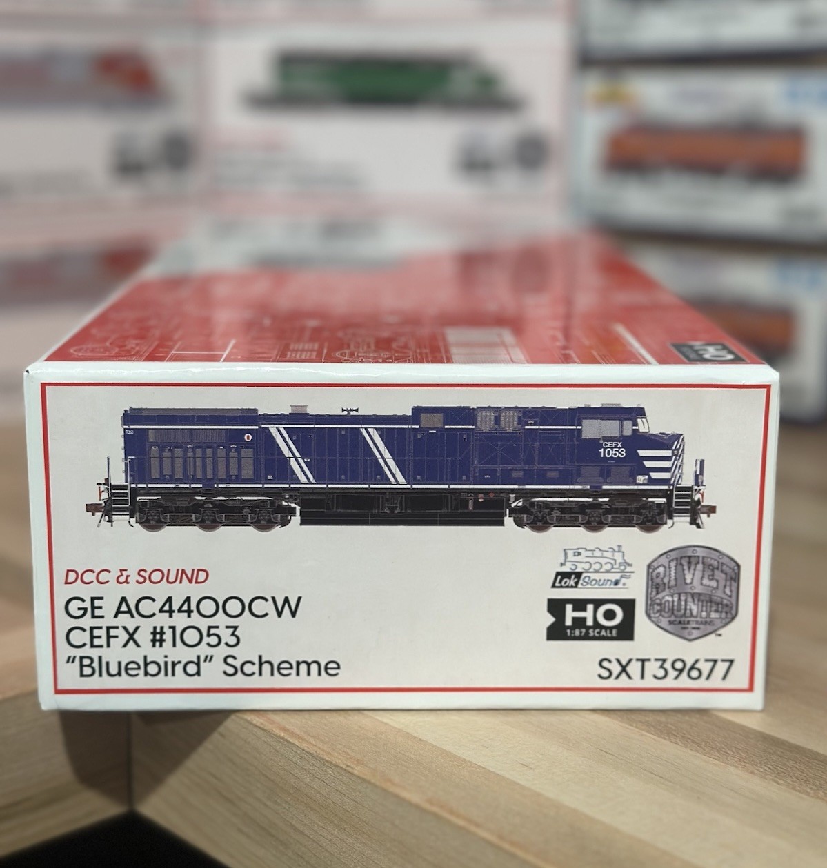 Rivet Counter HO GE AC4400CW CEFX #1053 Bluebird DCC&Sound SXT39677 NEW