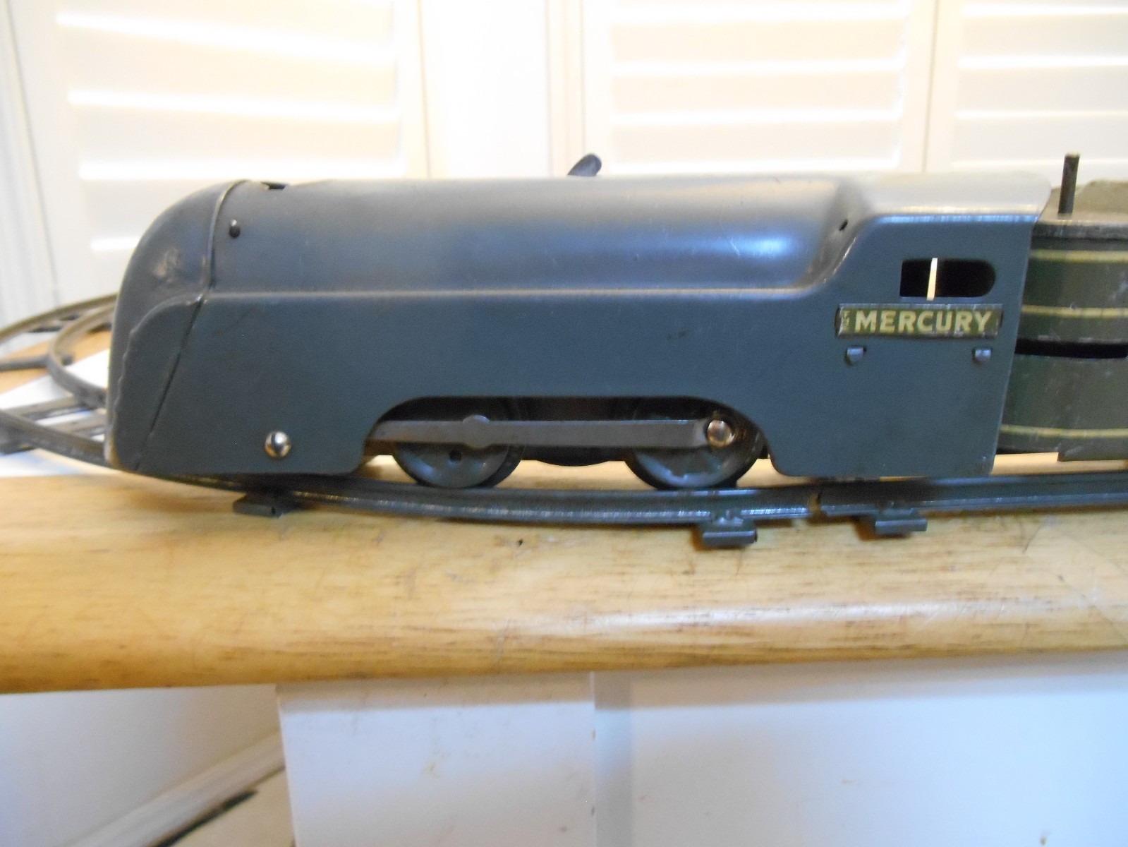 Marx Prewar Mercury NYC Wind Up Train Set Detroit Chicag O Gauge Tin Litho Works
