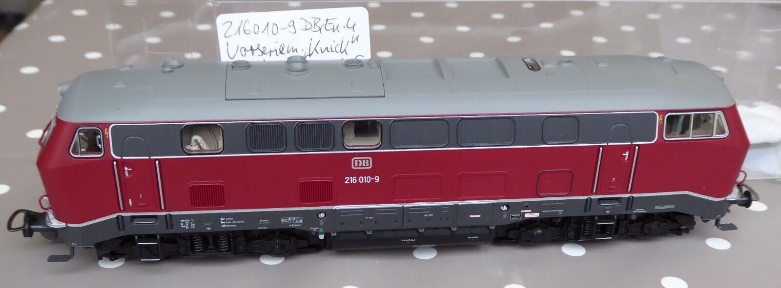 Piko 52402 H0 DCC Sound Diesel Br 216 010-9 Vorserie DB Epoch 4 Very Good