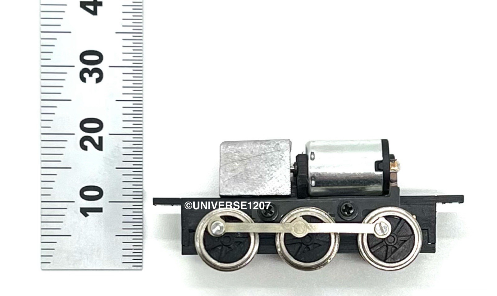 N/HOn30/HOe/009 Gauge 0-6-0 Rod-Driven Locomotive Power Drive Chassis 23mm/8mm