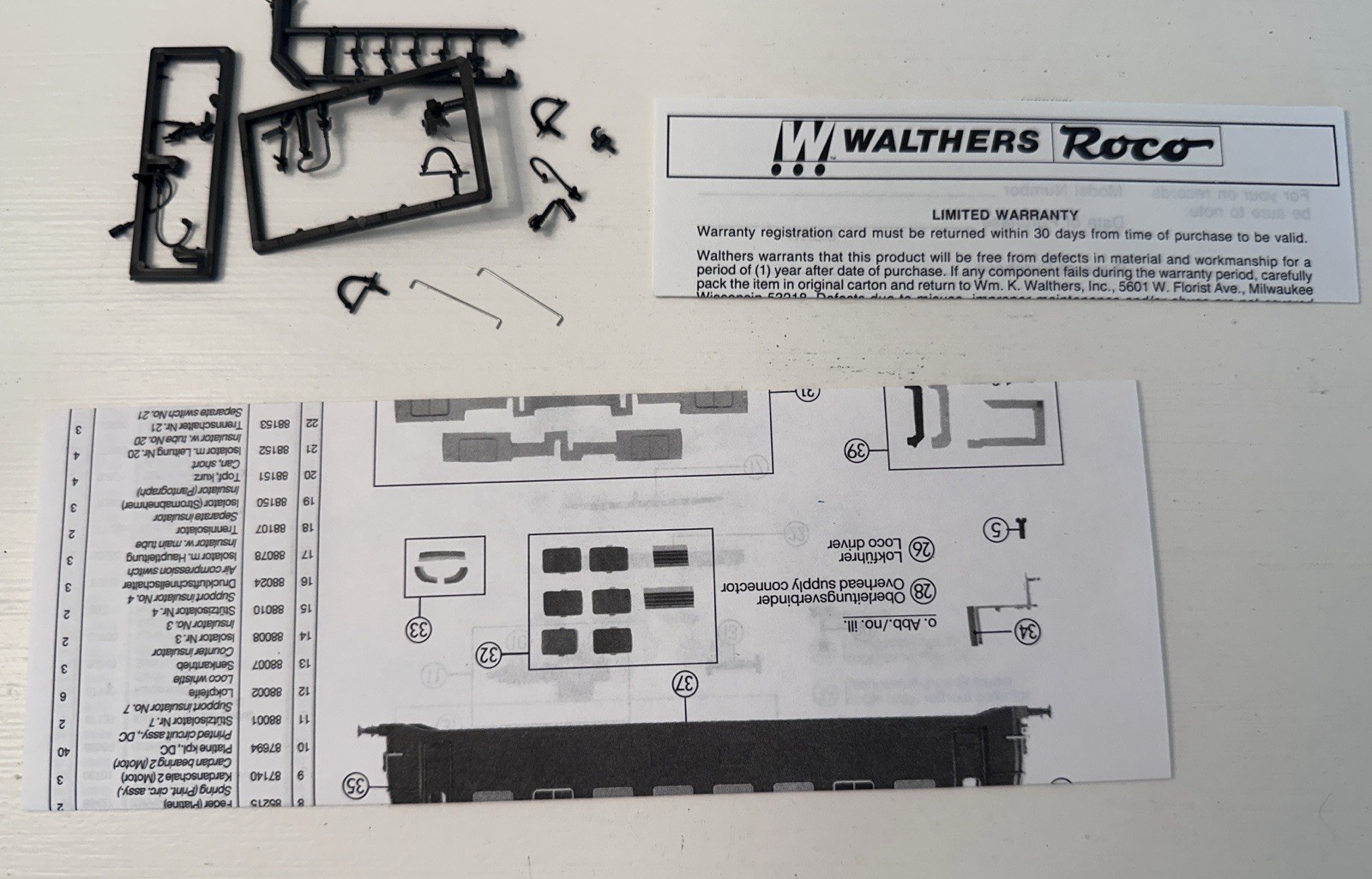 Roco HO 43584 electric locomotive of the DB class E 50 – very good /w box
