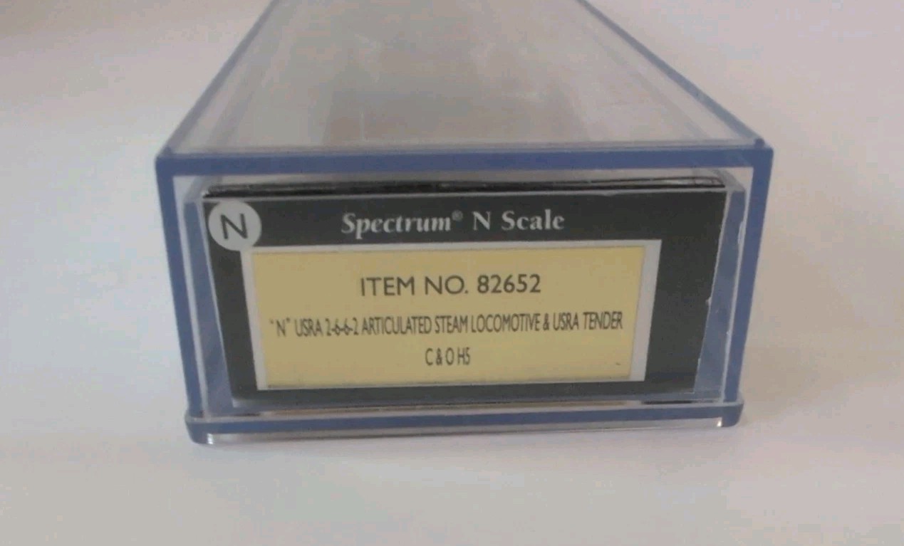 N Scale Bachmann Spectrum 82652 Chesapeake & Ohio Steam Loco USRA 2-6-6-2 NIB