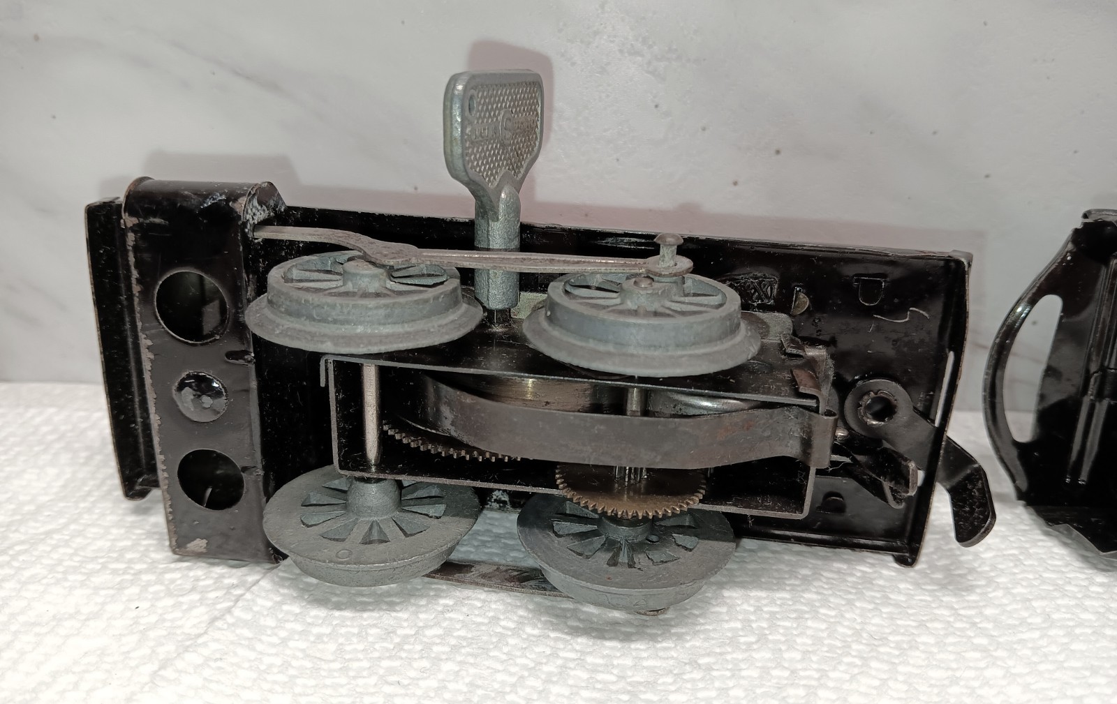 Hornby O Gauge M0 Clockwork Set c1932-33 Red Loco 6161 Boxed Prewar See Video