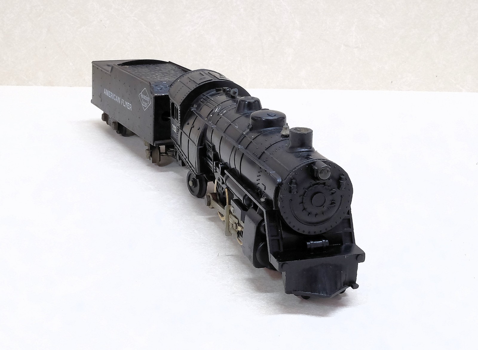 American Flyer 302 Steam Loco + Tender + 638 Caboose, S Gauge, 1940s-1950s