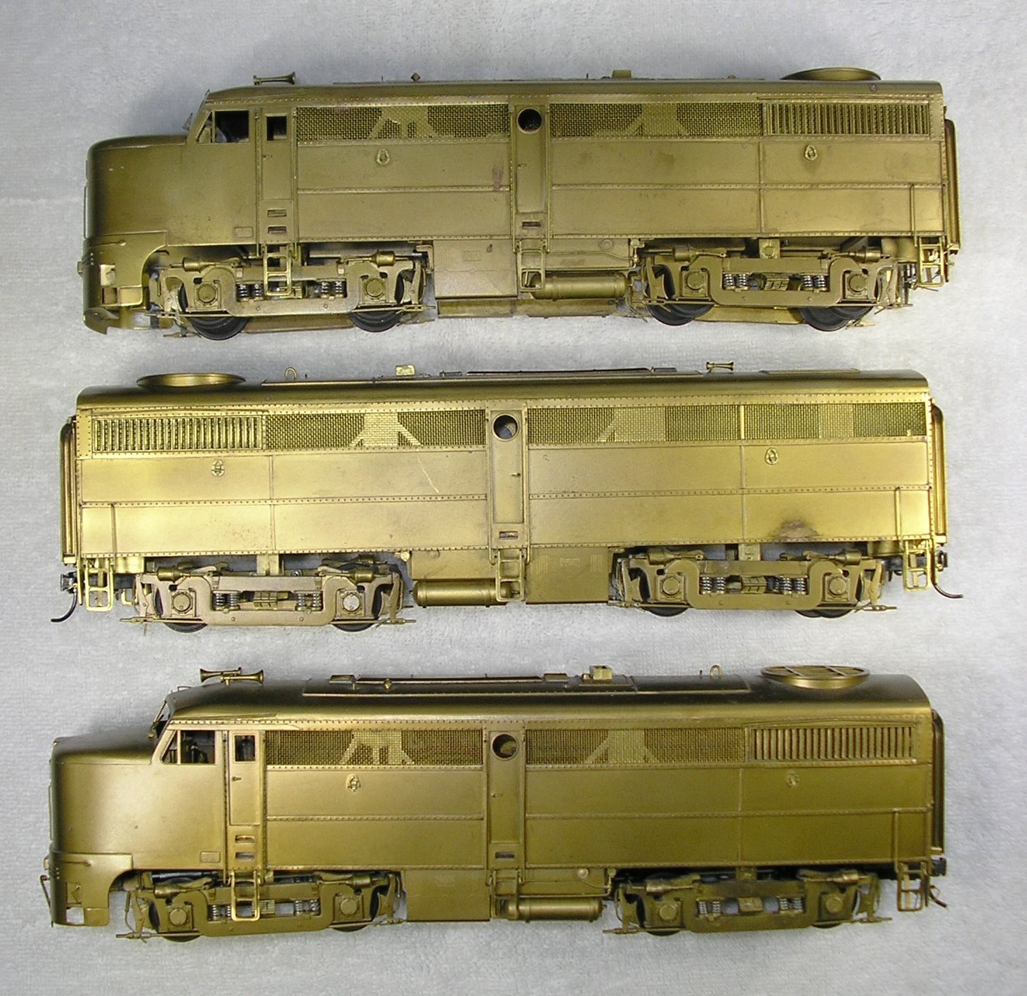 NJ Custom Brass O Scale 2 Rail ALCO FA 1/FB 1 ABA Set #148-0/148-0B by Woo Yang
