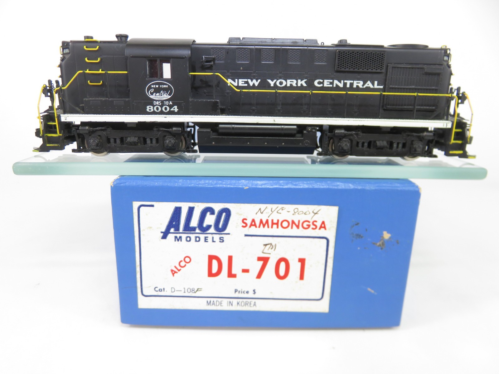 Alco Models Brass D-108 HO New York Central Alco RS-11 DL-701 Diesel Locomotive