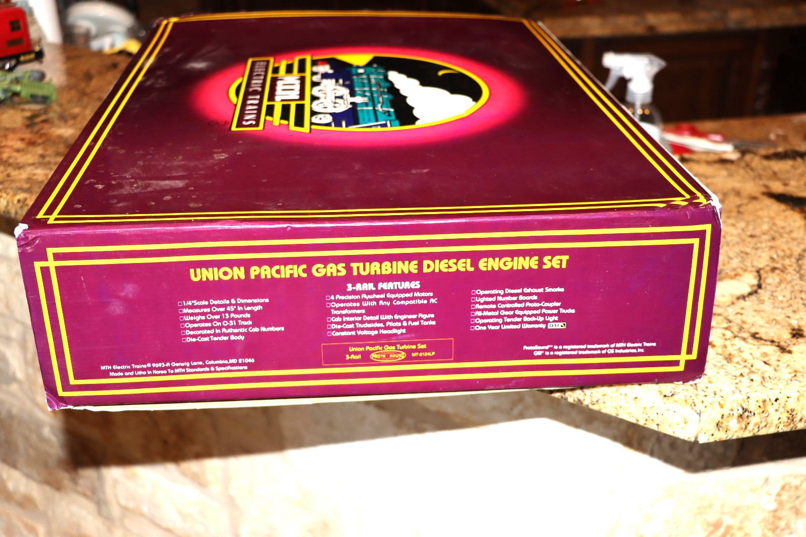 MTH MT-2124LP Union Pacific Gas Turbine Set, Proto Sound, 4 motors, LN