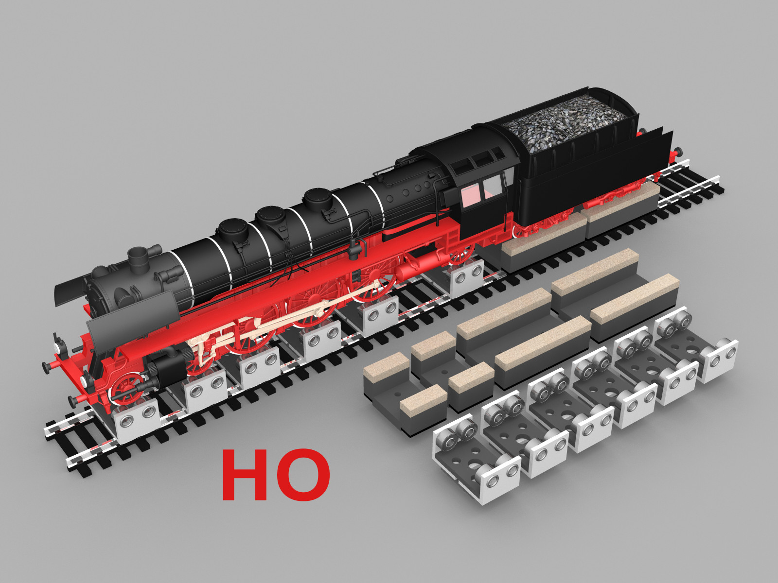 6 X HO SCALE ROLLERS W/ WHEEL CLEANING ACCESSORIES FOR MODEL TRAINS