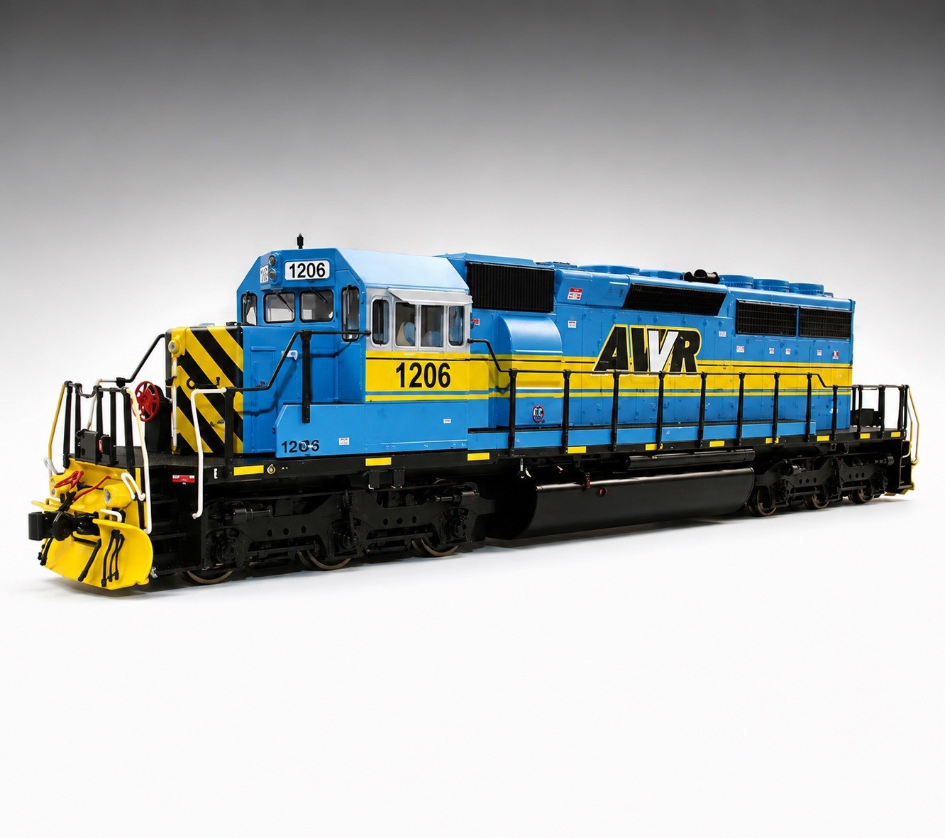Custom HO scale SD40 AWVR 1206 from “Unstoppable” *Built to order*