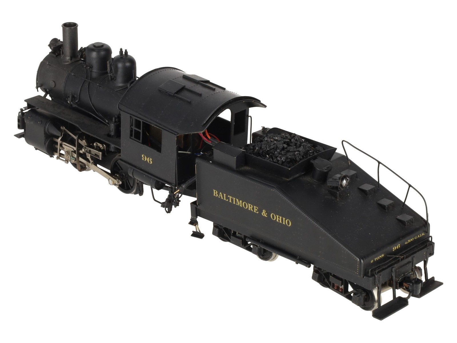 KTM O Scale 2-Rail B&O 0-4-0T Dockside Steam locomotive w/tender #96 – Painted