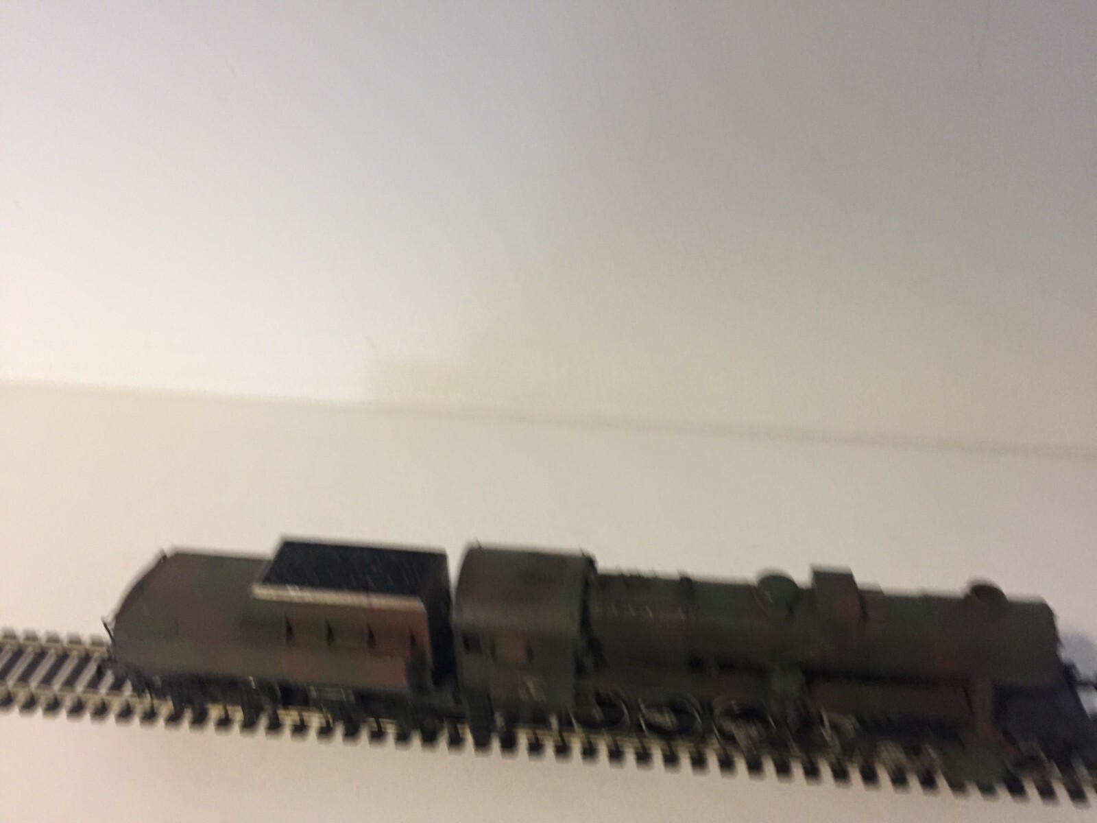 Liliput 852 Ensemble of Br52 2-10-0 in DRB Wehrmacht Camouflaged Epoch ii Livery