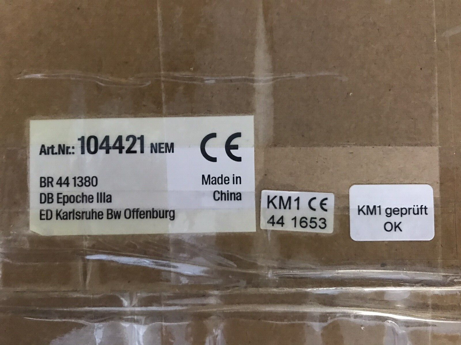 KM1 104421 BR44 1380 Gauge 1 Steam Sound Digital New Generation Patinated Boxed