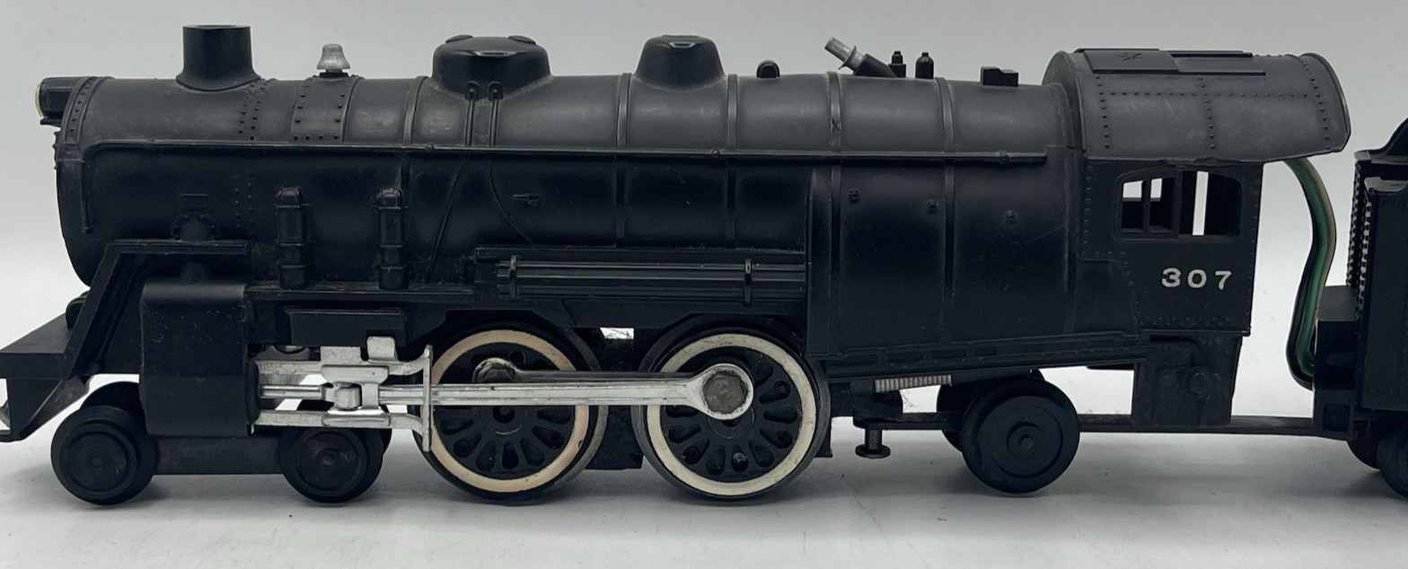 Gilbert American Flyer S Gauge #307 Atlantic Locomotive & Tender – 1954-57 EXC