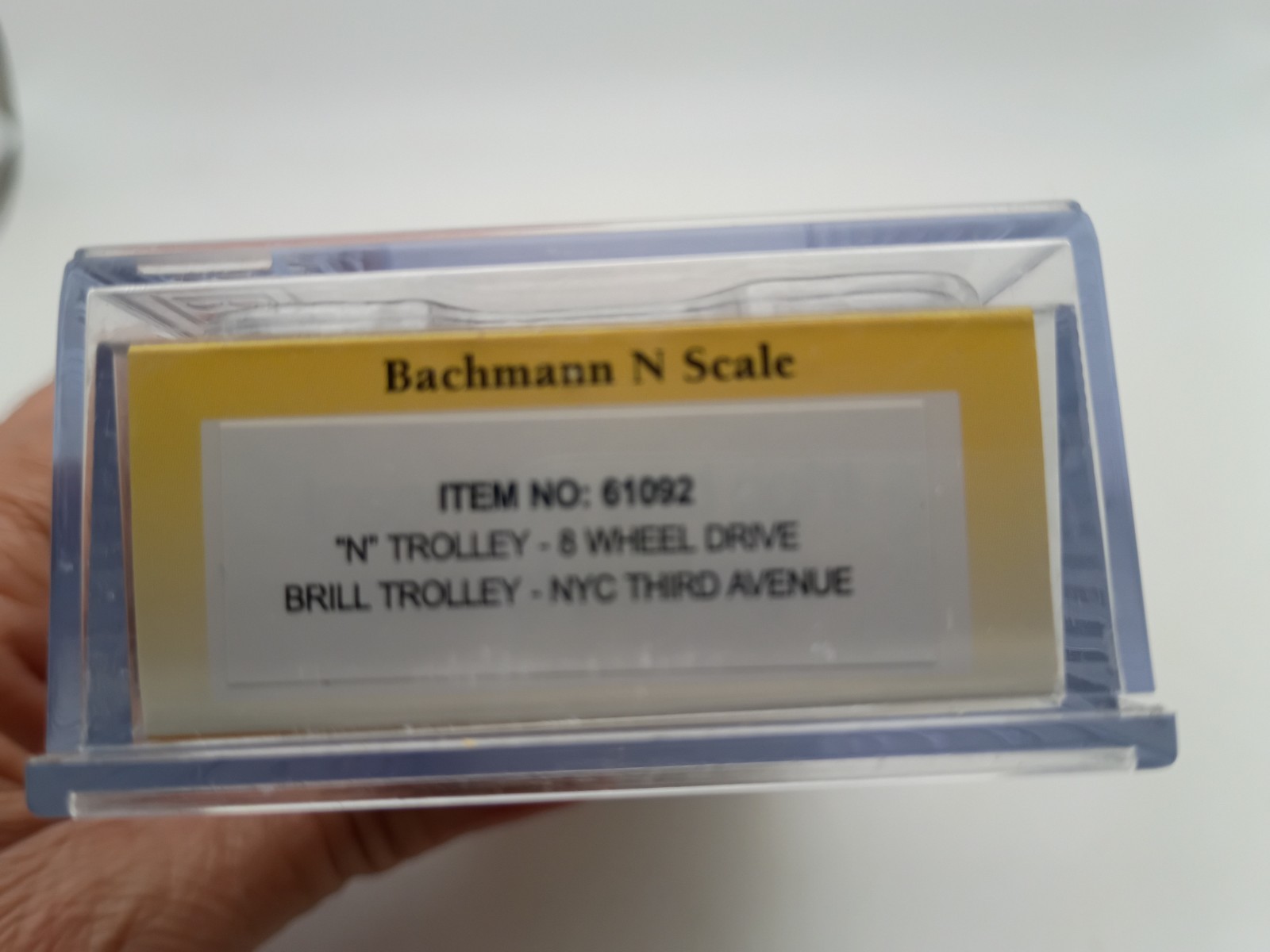 Bachmann 61092 N Brill Trolley New York City Third Avenue 8 Wheel Drive