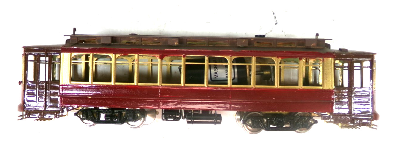 Fairfield Traction HO brass brill trolley in original box (lot BB 566)