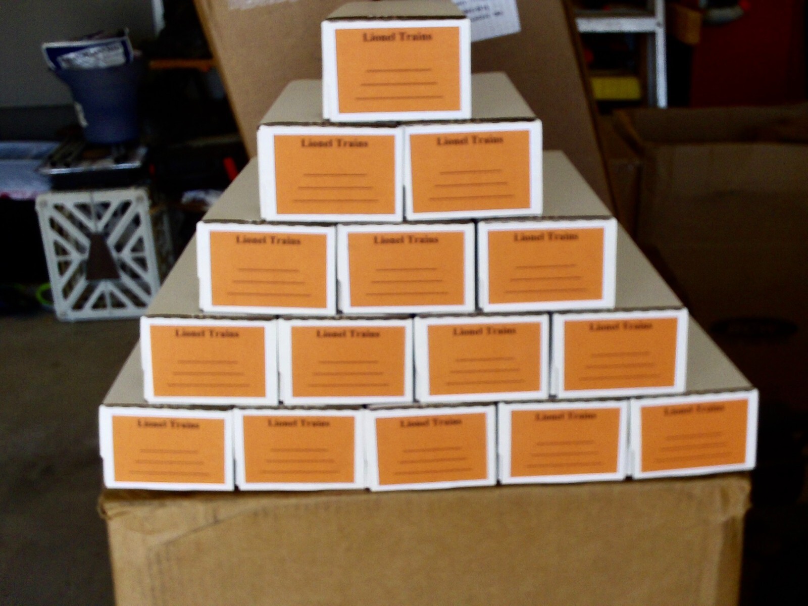 TOY TRAIN REPO BOXES – 25 QTY – LIONEL, K-LINE, MTH, WILLIAMS, MORE
