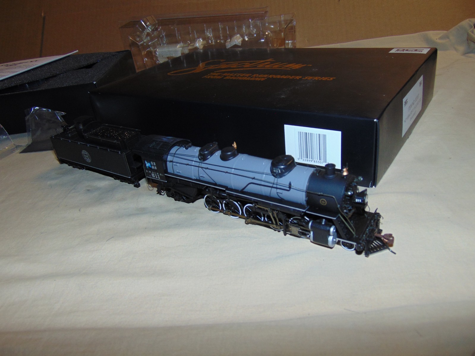BACHMANN SPECTRUM HO 83307 2-10-2 MISSABE DM & IR STEAM ENGINE WITH DCC + BOX