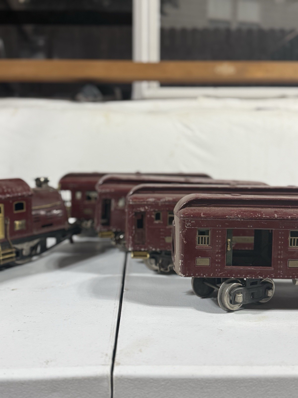1920s Vintage Prewar Lionel Electric Train Set No.150 Engine, Passenger Cars