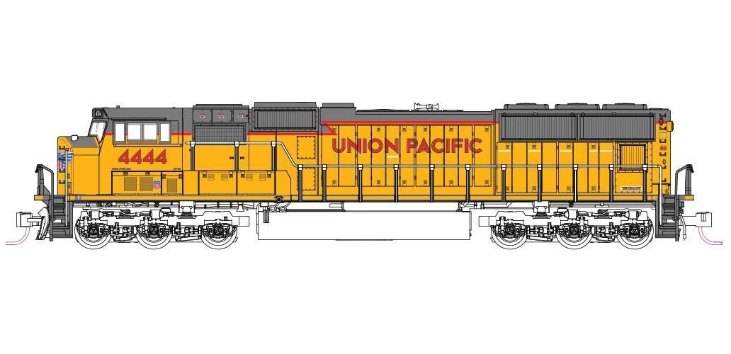 Kato ~ N Scale ~ EMD SD70M ~ Union Pacific #4444 ~ DCC Sound ~ 176-7618S