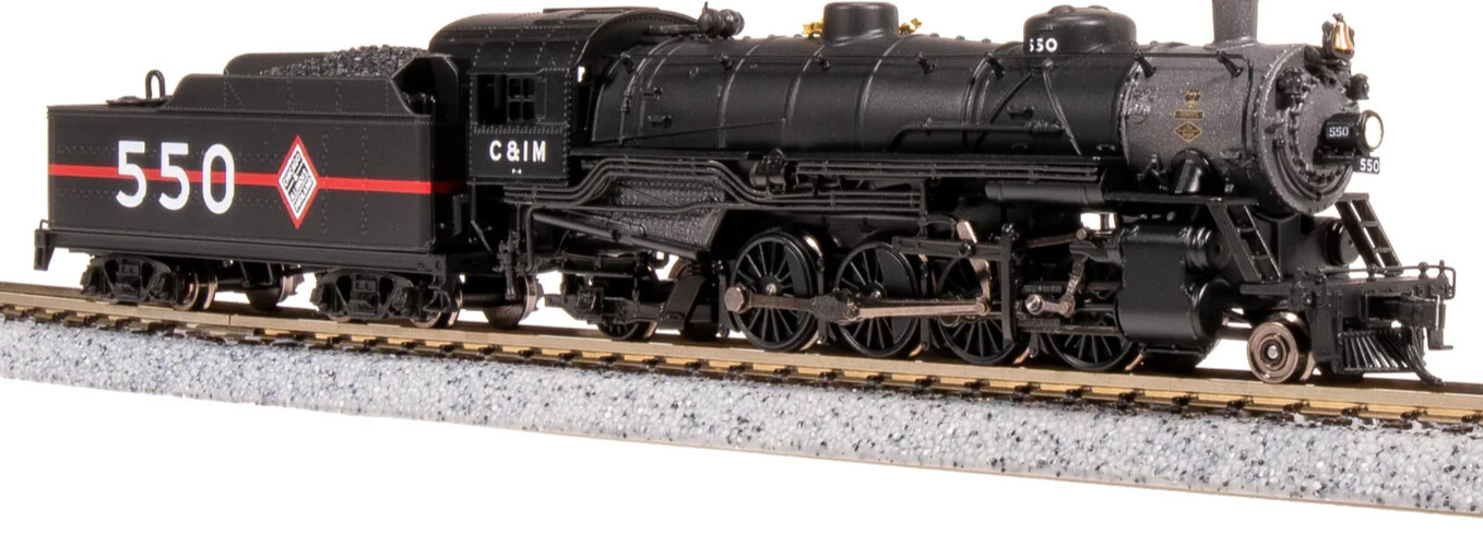BROADWAY LIMITED 7853 N SCALE USRA LIGHT MIKADO, CIM #551, PARAGON4 SOUND/DC/DCC