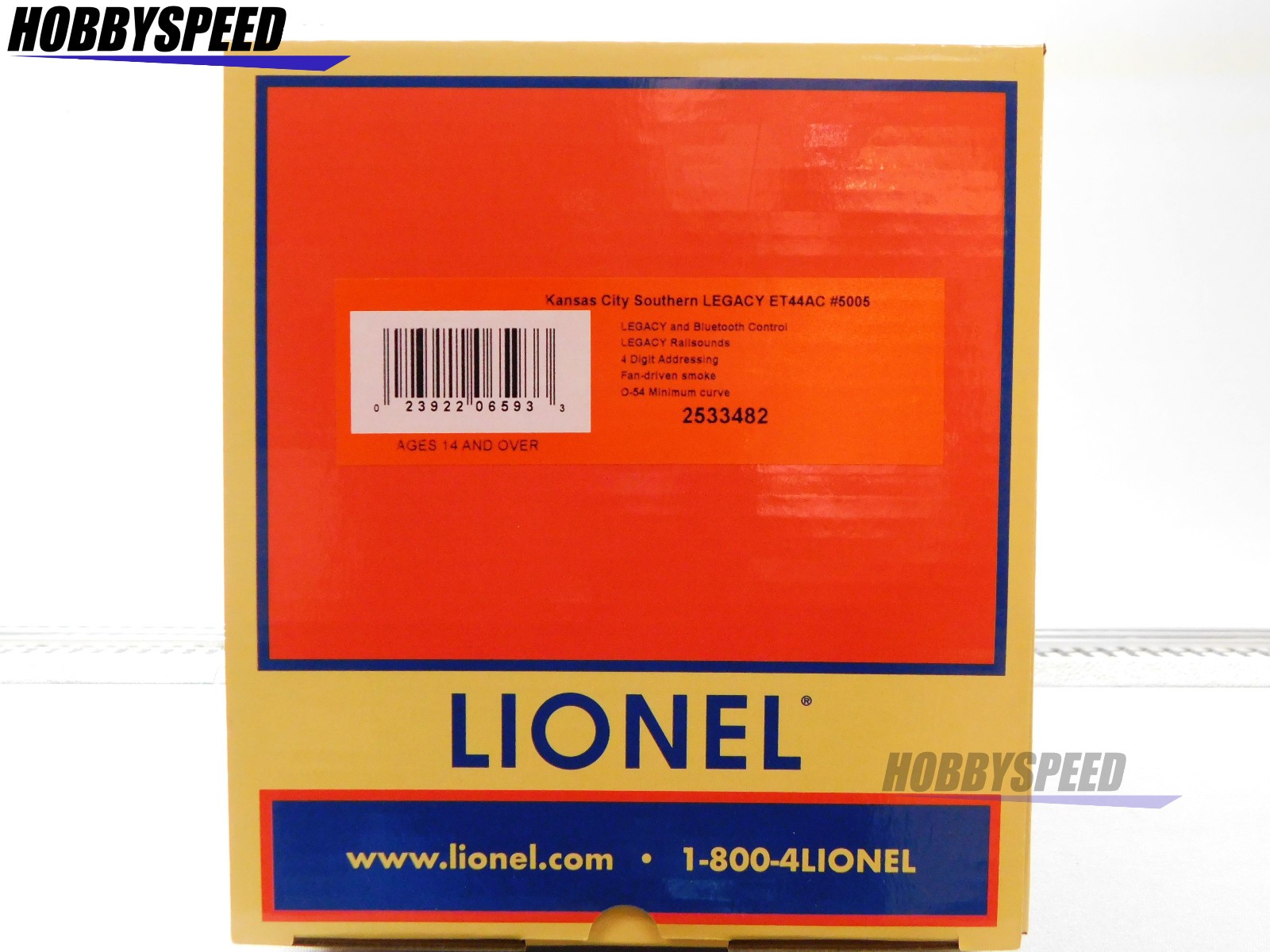 LIONEL BTO KANSAS CITY SOUTERN LEGACY ET44AC DIESEL ENGINE O GAUGE 2533482 NEW