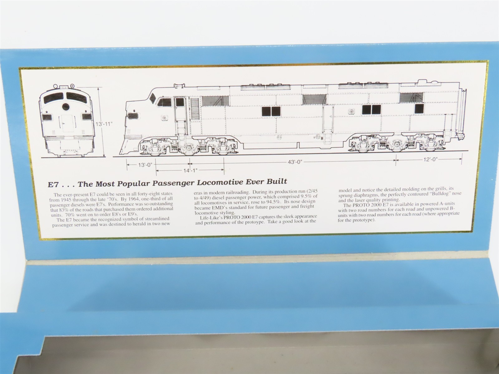 HO Scale Proto 2000 21072 Undecorated EMD E7A Diesel Locomotive – DCC Ready