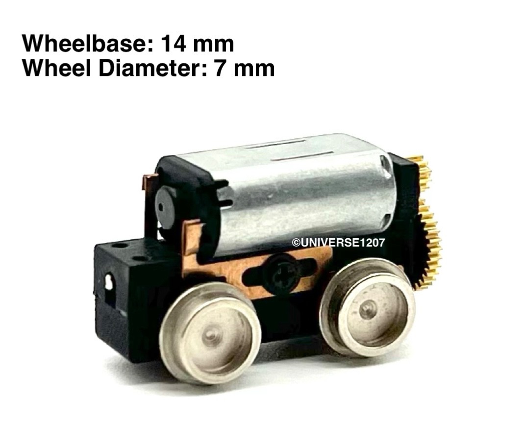 N/HOn30/HOe/009/On18 Scale Narrow Gauge Locomotive Power Drive Chassis 14mm/7mm