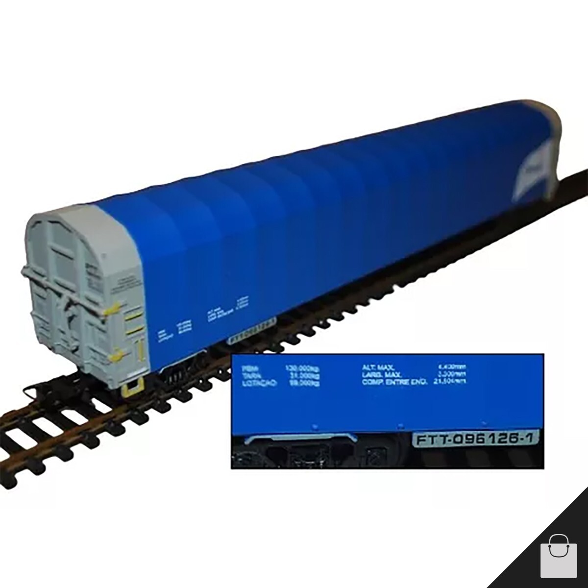 Frateschi 4 Bracell Cellulose Cars Set HO 2120 Miniature Train Wagons Kit 1:87