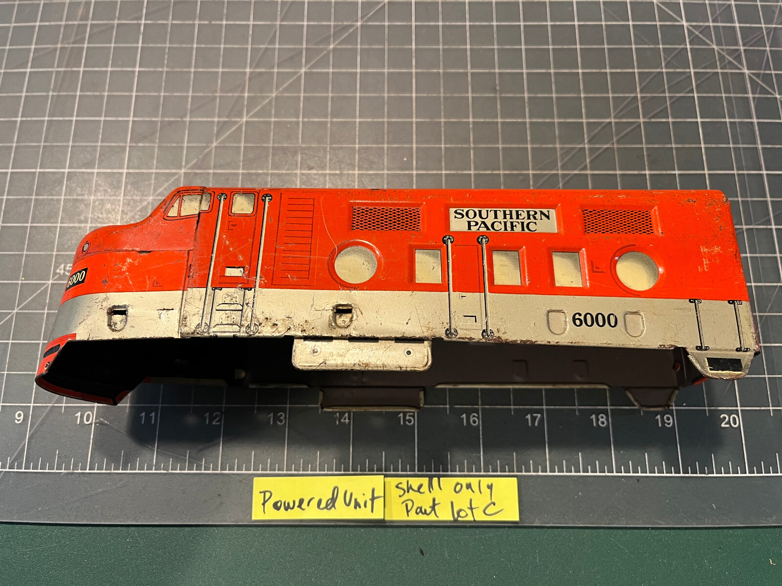 Marx Train SP 6000 POWERED Diesel Locomotive Engine METAL SHELL ONLY PART LOT C